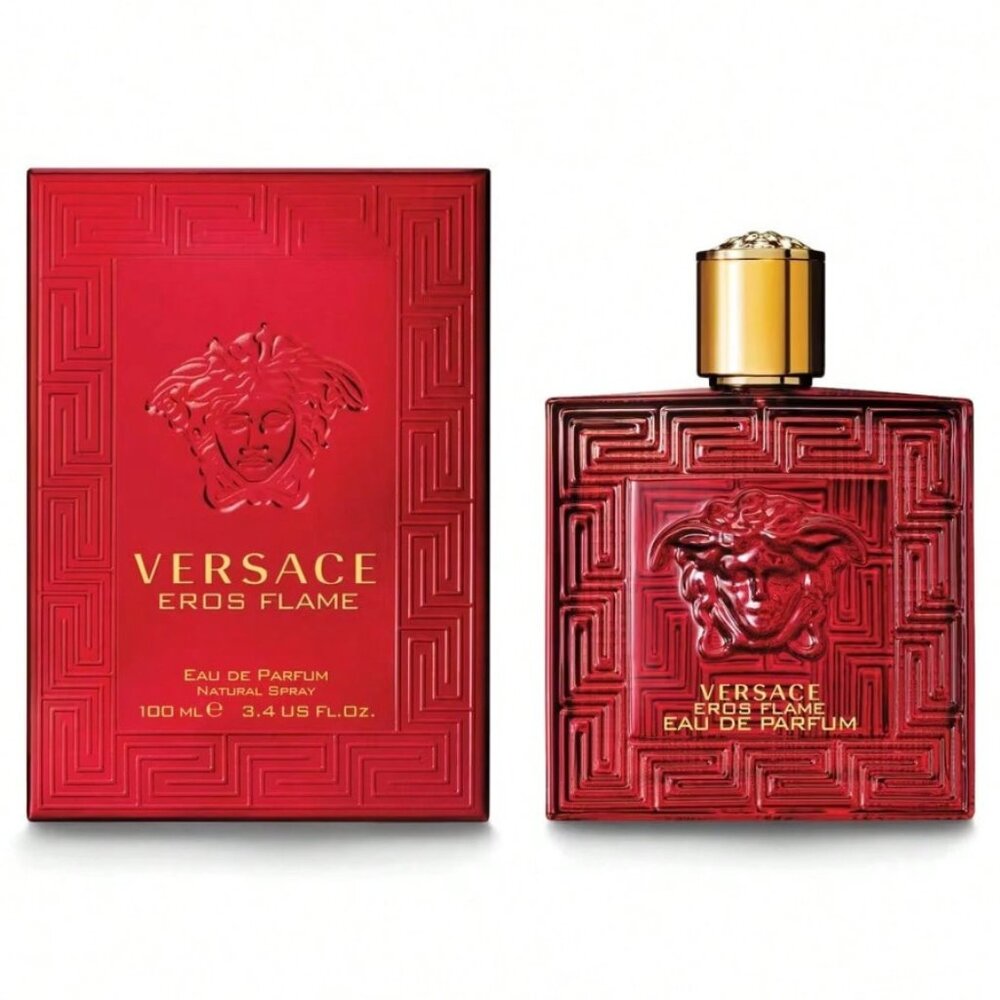 Versace Eros Flame Eau De Parfum 3.4 OZ/ 100ML, BNIB Men's Perfume EDP - Picture 2 of 6